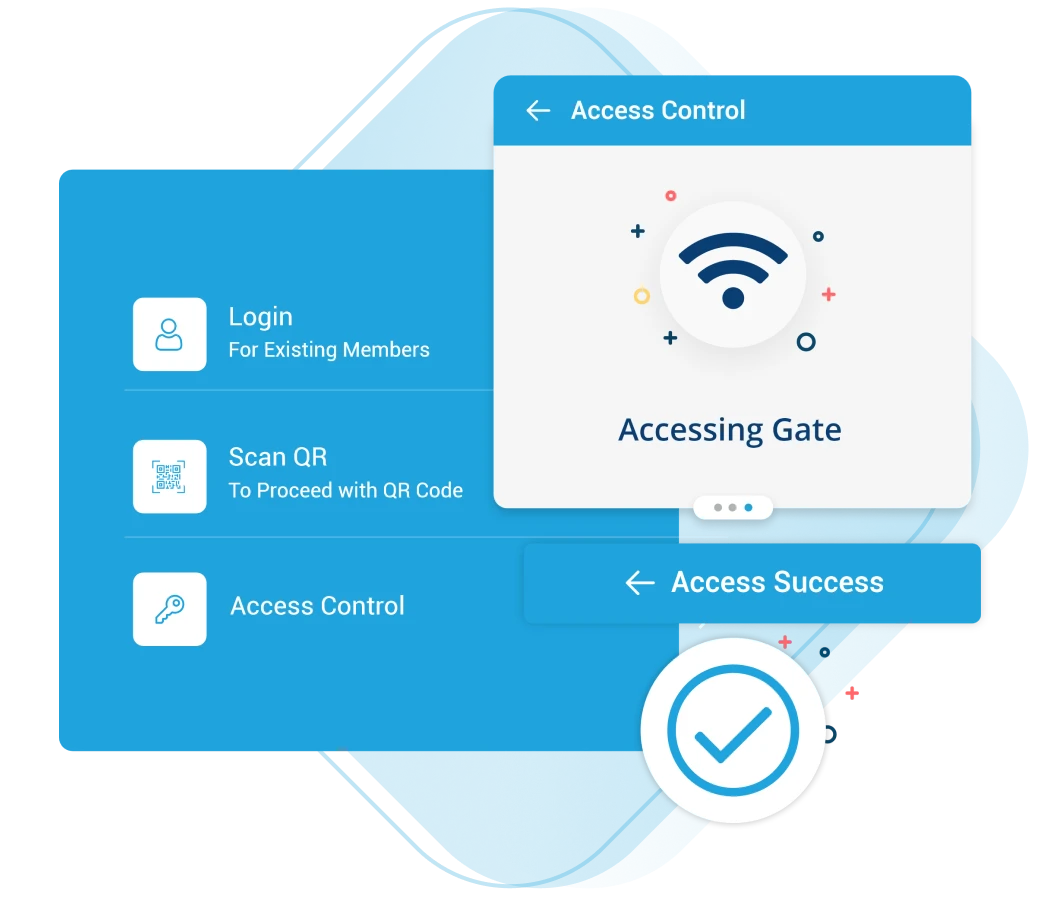 Access control system with touchless entry