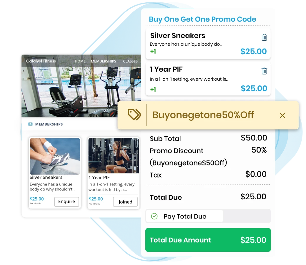 Fitness software - promo code (buy one get one)