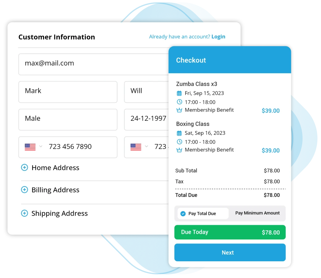 Frictionless checkout experience from mobile apps