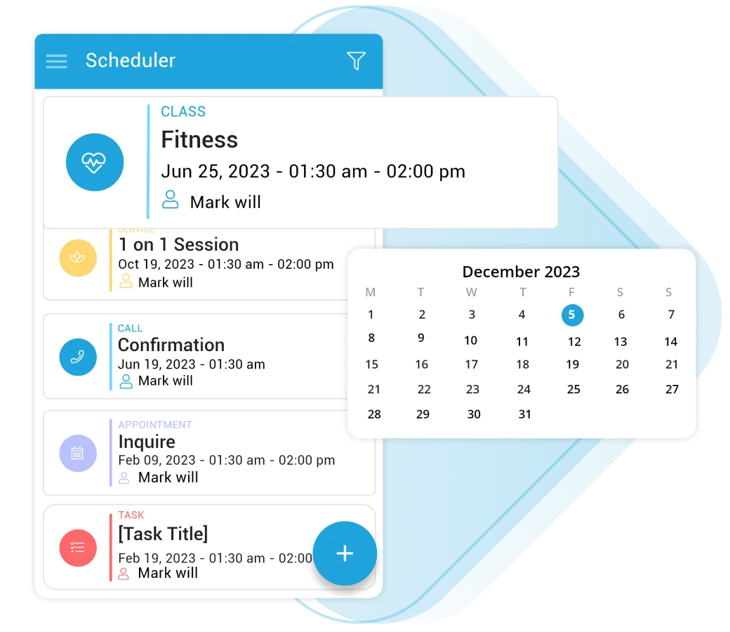 Mobile Apps for scheduler