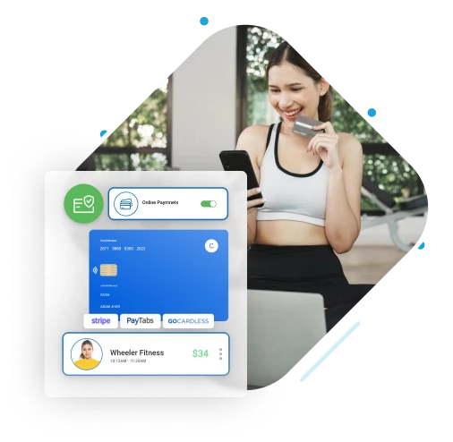 fitness center billing software mobile access