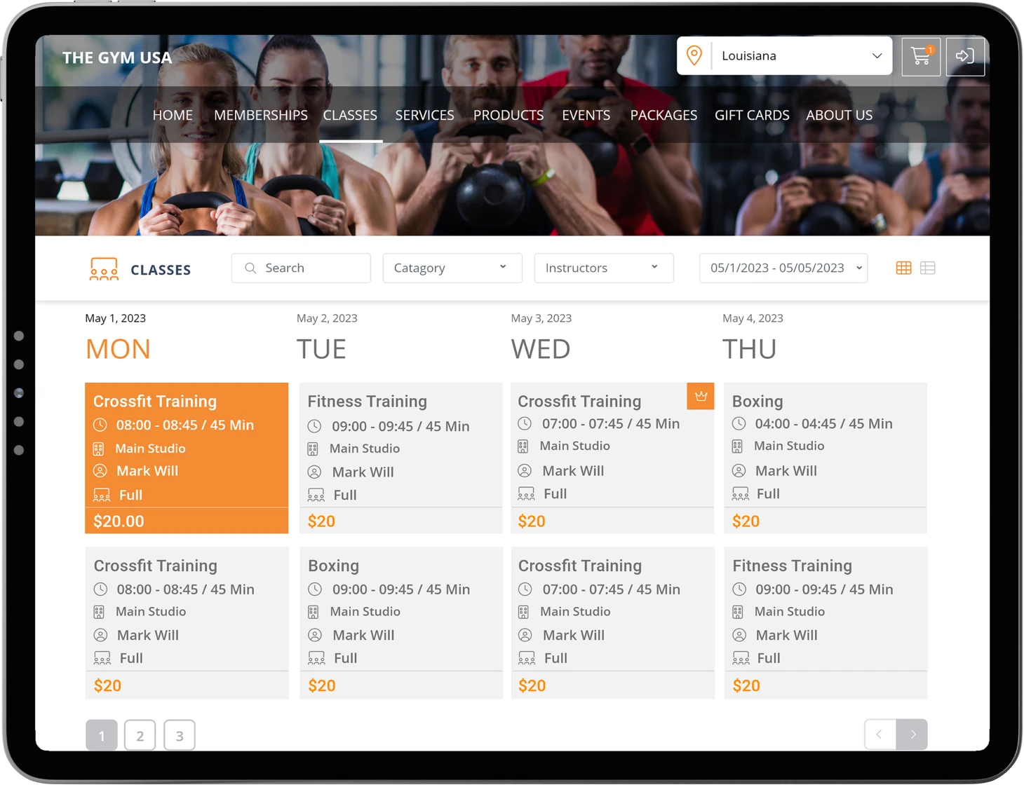 Online booking system for your fitness and wellness studios