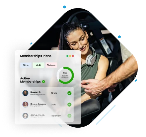 Fitness studio software to manage memberships from a simplified dashboard