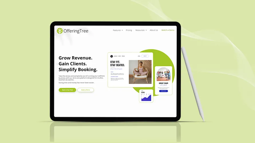Offering tree yoga booking software