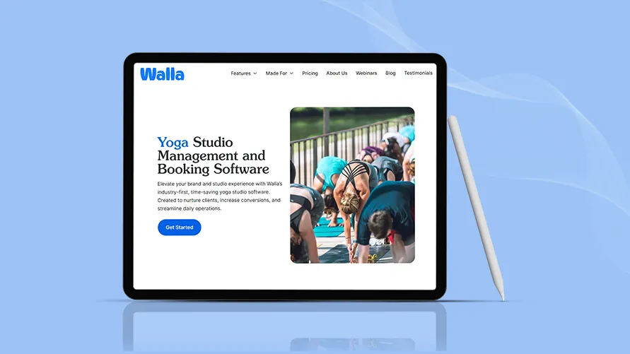 Walla yoga booking software